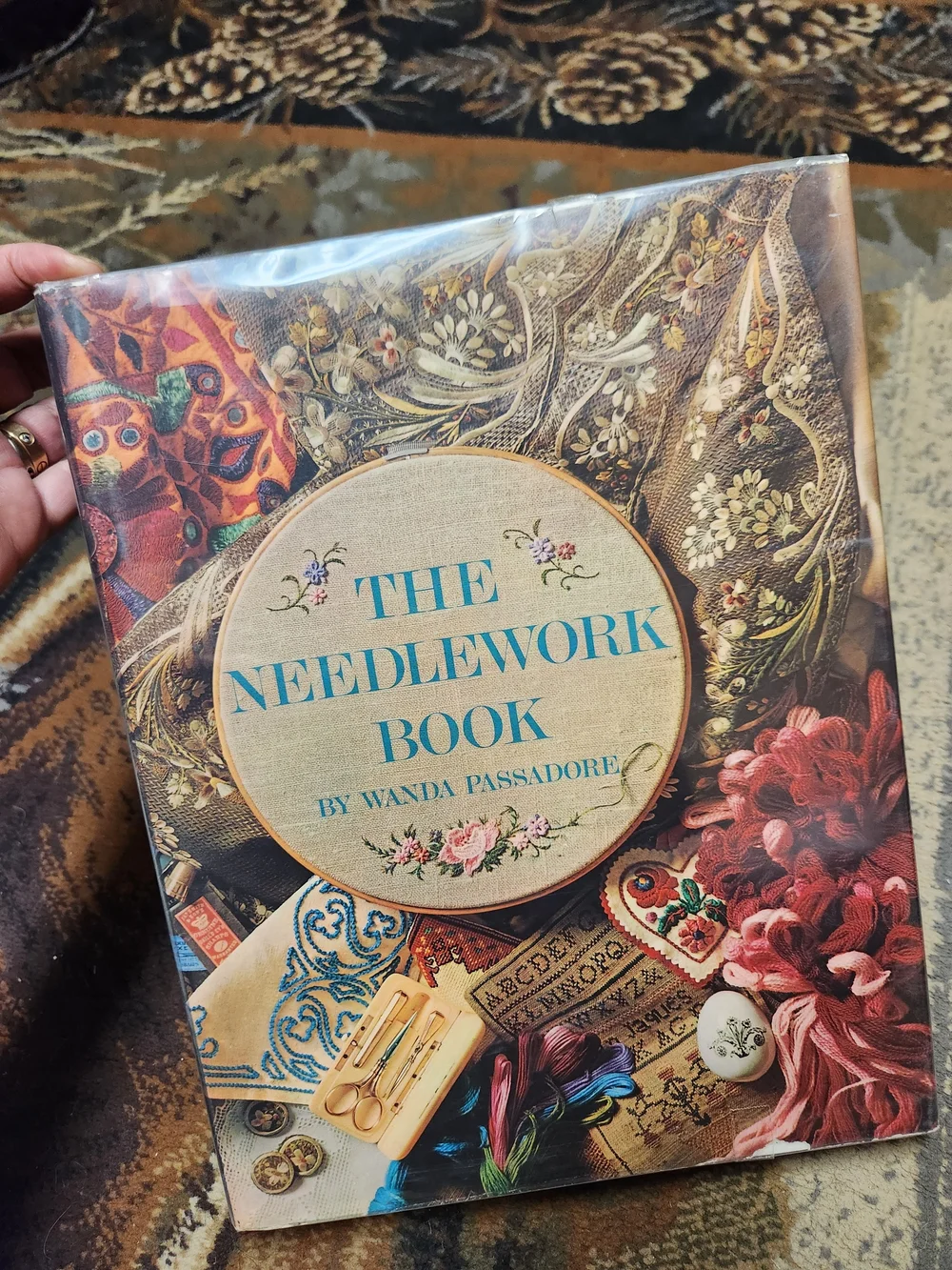 The Needlework Book Decorative Embroidery Cover - Multi